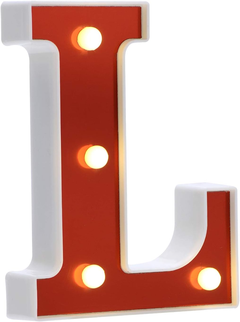 LED Marquee Letter Lights 26 Alphabet Light Up Red Letters
