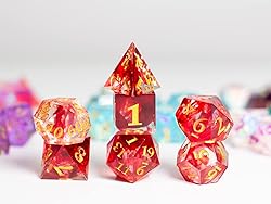 Vovotuzzi DND Dice Set with Dragon Totem Metal Gife