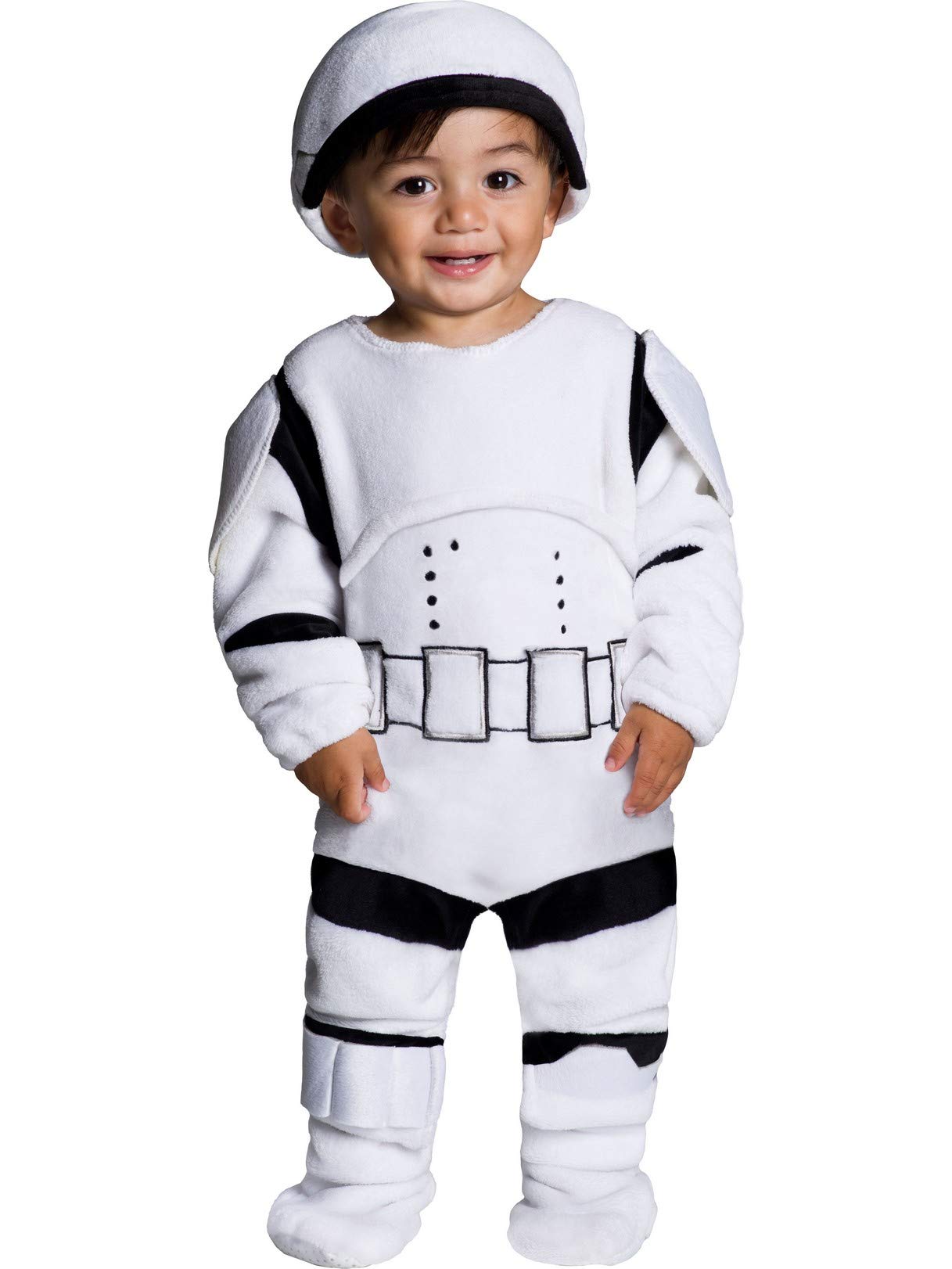 Photo 1 of 6-12MONTHS-Rubies Kid's Star Wars Classic Stormtrooper Deluxe Plush Costume Romper Baby Costume, Color As Shown, Infant