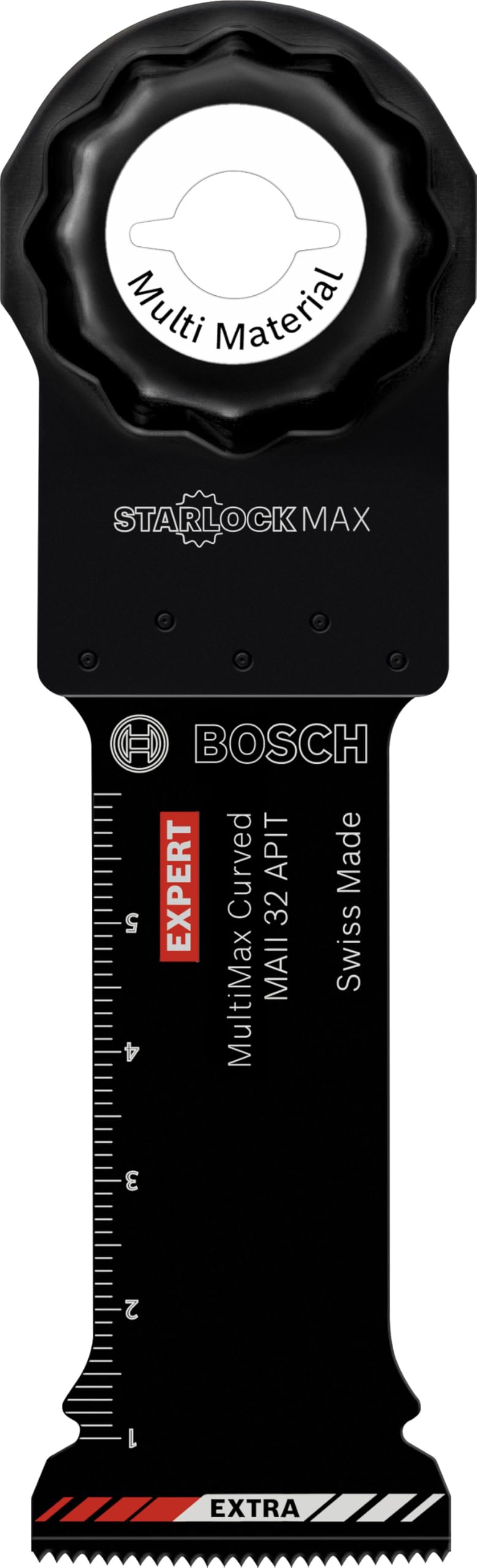 Bosch 1x EXPERT MAII 32 APIT MultiMax Plunge Cut Blades (for Stainless steel sheets, Fibre plastics GFK, CFK, Width 32 mm, Professional Accessory Multitool)