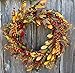The Wreath Depot Saranac Berry Fall Front Door Wreath, 22 Inches, Beautiful White Gift Box Included