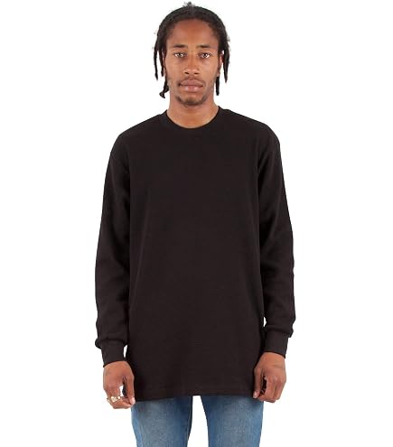 Shaka Wear Men's Cotton T-Shirt – Max Heavyweight 7 Ounce Long