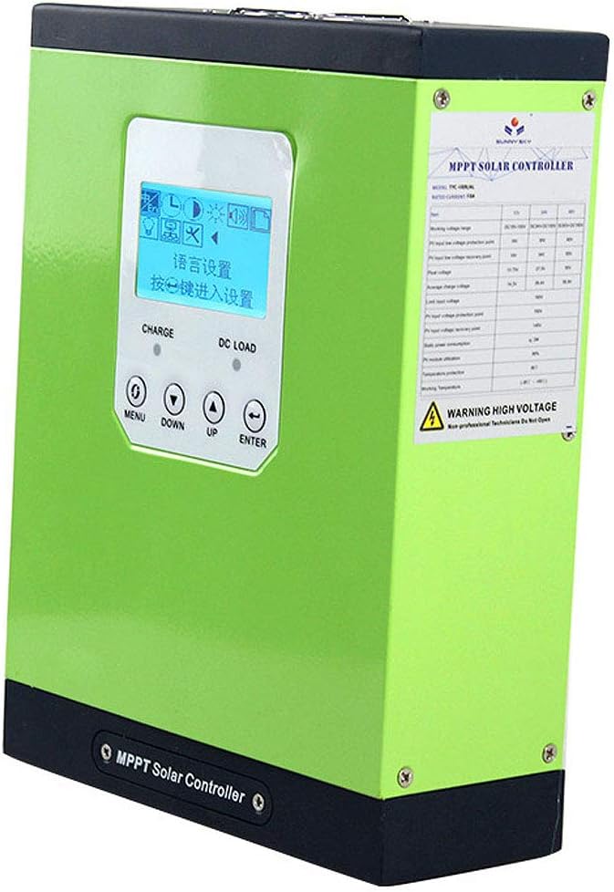 TY BEI 20A 30A 40A 50A 60A Solar Controller MPPT Photovoltaic Panel Power Generation Charging 12v 24v 48v Automatic Recognition (Size : 50A)