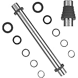 Adjustable Rolling Pin with Thickness Rings for Baking ,17.5 inches -Non Stick Stainless Steel Dough Roller Pin with Bands fo