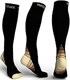 Physix Gear Compression Socks Men & Women (20-30 mmHg) Best Graduated Athletic Fit Running, Nurses, Shin Splints, Flight Travel & Maternity Pregnancy - Boost Stamina, Circulation & Recovery