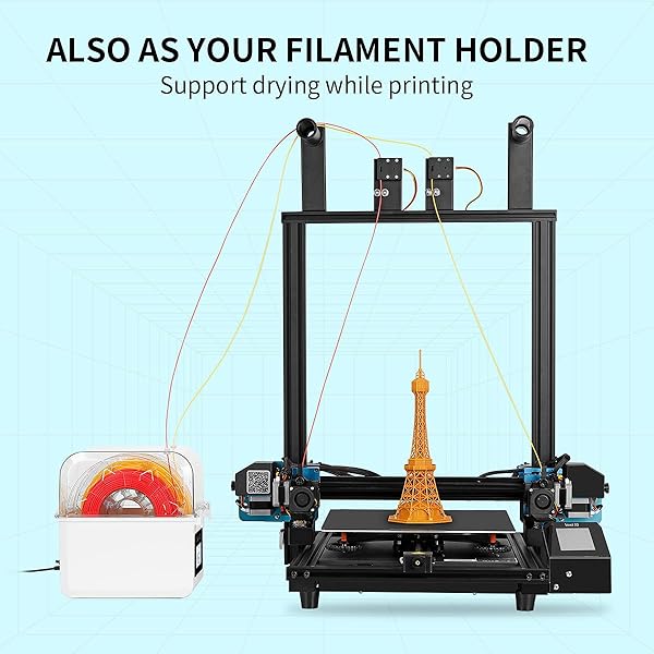 SOVOL FILAMENT DRYER 2025, SH01 FILAMENT DEHYDRATOR 3D PRINTER SPOOL HOLDER WITH UPGRADED FAN, DRY BOX FOR KEEPING FILAMENT DRY, COMPATIBLE WITH 1.75MM, 2.85MM PLA PETG TPU ABS