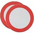 Round Silicone Baking Mat 2 Pack Non Stick Reusable Diameter 6.5 inch Perfect For 7 inch Round Cake Pan Liner Baking Sheets Premium Quality