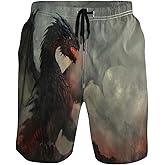 visesunny Fashion Funny Style Men's Beach Shorts Swim Trunks Quick Dry Casual Polyester Swim Shorts with Pockets S-XXL