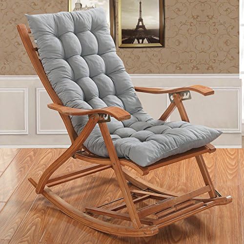 Winter chairs, cushions, rocking chairs, cushions, thickened rattan bamboo chairs, cushions, cushions, chairs, folding chairs, cushions and bandages (without chairs).,48*150cm (long paragraph),Grey - short (without a chair)