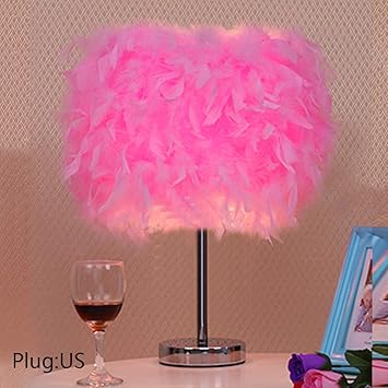 feather bedside table lamp