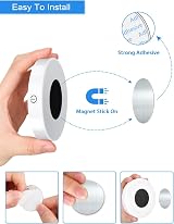 WILLED 3000K Dimmable Tap Light 2 Pack USB Rechargeable Magnetic view 4