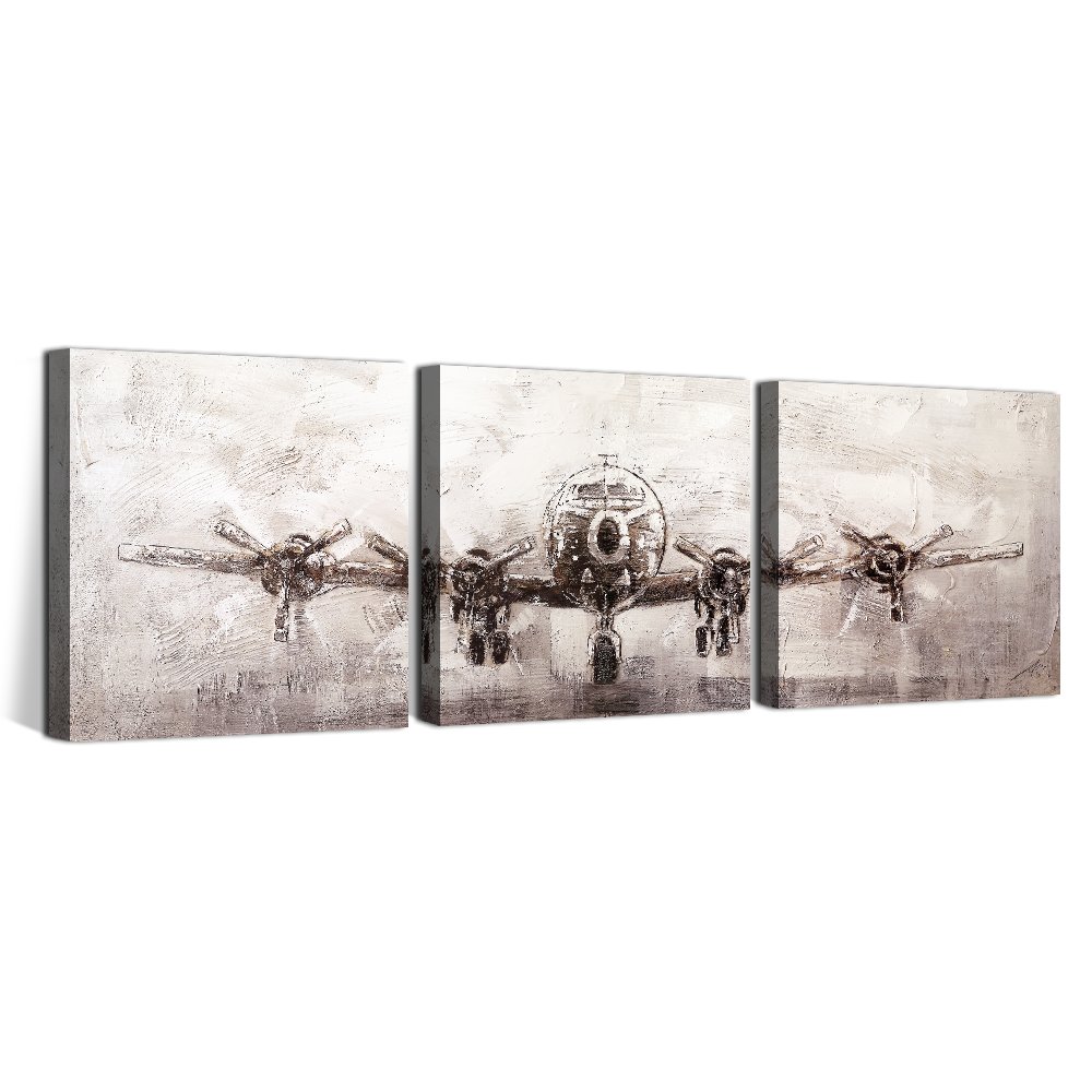Okaypainting Exclusivo Moderno Avion Lienzo Pintura De Pared