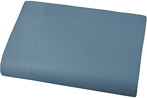 Southshore Fine Living, Inc. King Flat Sheets Only, Oversized Flat Sheet, 132" x 110" Hotel Quality Bedding, California/King Top Sheet Stays Tucked on Toppers, Pillow Tops - Coronet Blue Sheets