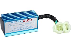 Amavoler ATMT1-147 GY6 High Performance Racing CDI Box Aftermarket Replacement Parts Fit for 50cc 125cc 150cc 139QMB 152QMI 157QMJ Chinese Scooter Moped Go Kart ATV Quads.