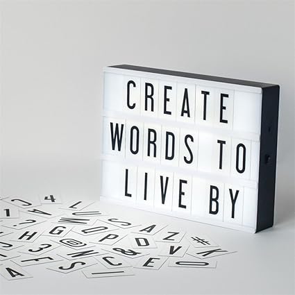 RYC Caja Cinematográfica de Carta Lightbox LED USB con 90 ...
