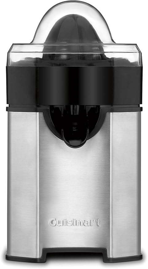 Cuisinart CCJ-500 Pulp Control Citrus Juicer, Brushed Stainless, Black/Stainless, 1 Piece
