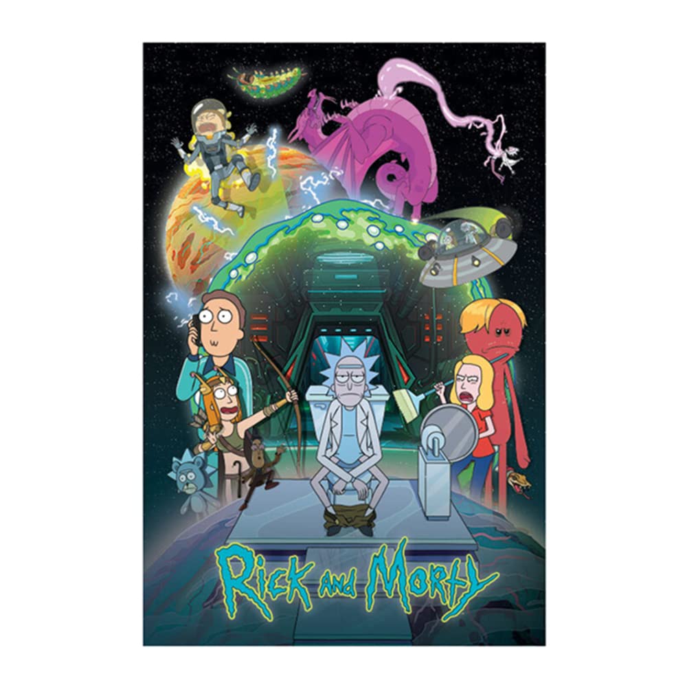 Pyramid International Rick and Morty Poster Season 5 Toilet Adventure