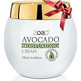 Avocado Moisturizing Cream, Ceramide Face moisturizer for Women, Hexapeptide Reduce Fine Lines, Deep Hydration for Dry & Sensitive Skin, Gift of Nourishing Radiance, Soothing & Anti-Wrinkle, 4.59oz