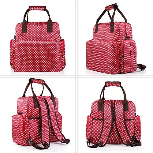 Korjo Diaper Bag Backpack, Waterproof Multi-Function Travel Baby Nappy Bag Large Capacity with Changing Pad &amp; Stroller Straps Tote Bag Handbag for Baby Care