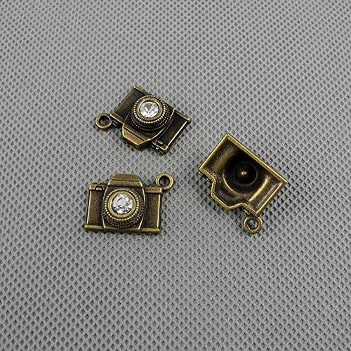 Jewelry Making Charms Findings Supply Supplies Crafting Lots Bulk Wholesale Antique Bronze Tone Plated 65553 Camera