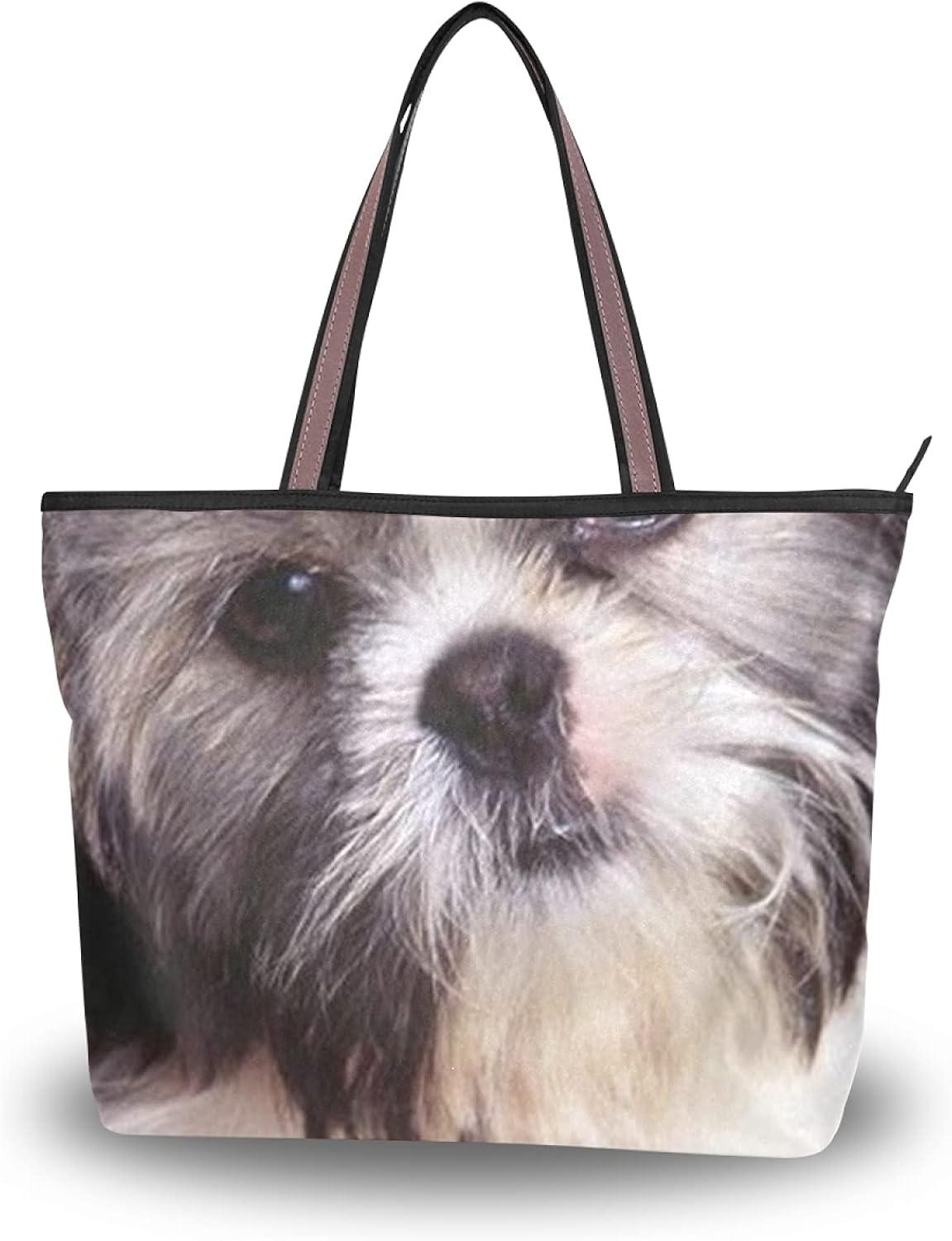 Tote Bag Dog Animal Purse Shopping for Mother Women Girls Ladies Student Light Weight Strap