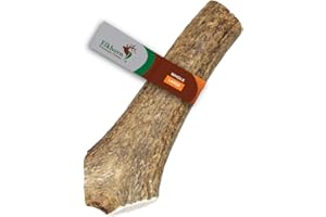 Elkhorn Premium Chews - Large Whole Single Pack (for 35-65 lb Dogs) Premium Grade Elk Antler for Dogs (1 Piece) Sourced in The USA