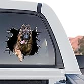 Petpalstickers Cute Dog Stickers for Car Window Decals Waterproof Funny Sticker (German Shepherd Car Decal)