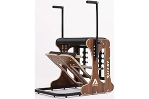 STSERT ZONE Plates Combo Chair with Handles, Split-Pedal Stability Pilates Chair,Yoga Fitness Trainer, Pilates Stability Chair, Pilates Resistance-Workout Equipment for Home Gym or Studio