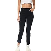 GUNLIRE Women's Fleeced Lined Jeans Winter Skinny Fit High Waisted Thicken Stretch Thermal Warm Pants