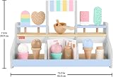 Fisher-Price Wood Ice Cream Shop Set 18-Piece Pretend Play Toy 3+ HXV21 view 7