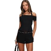 Princess Polly Women's Chalise Eyelet Mini Shorts