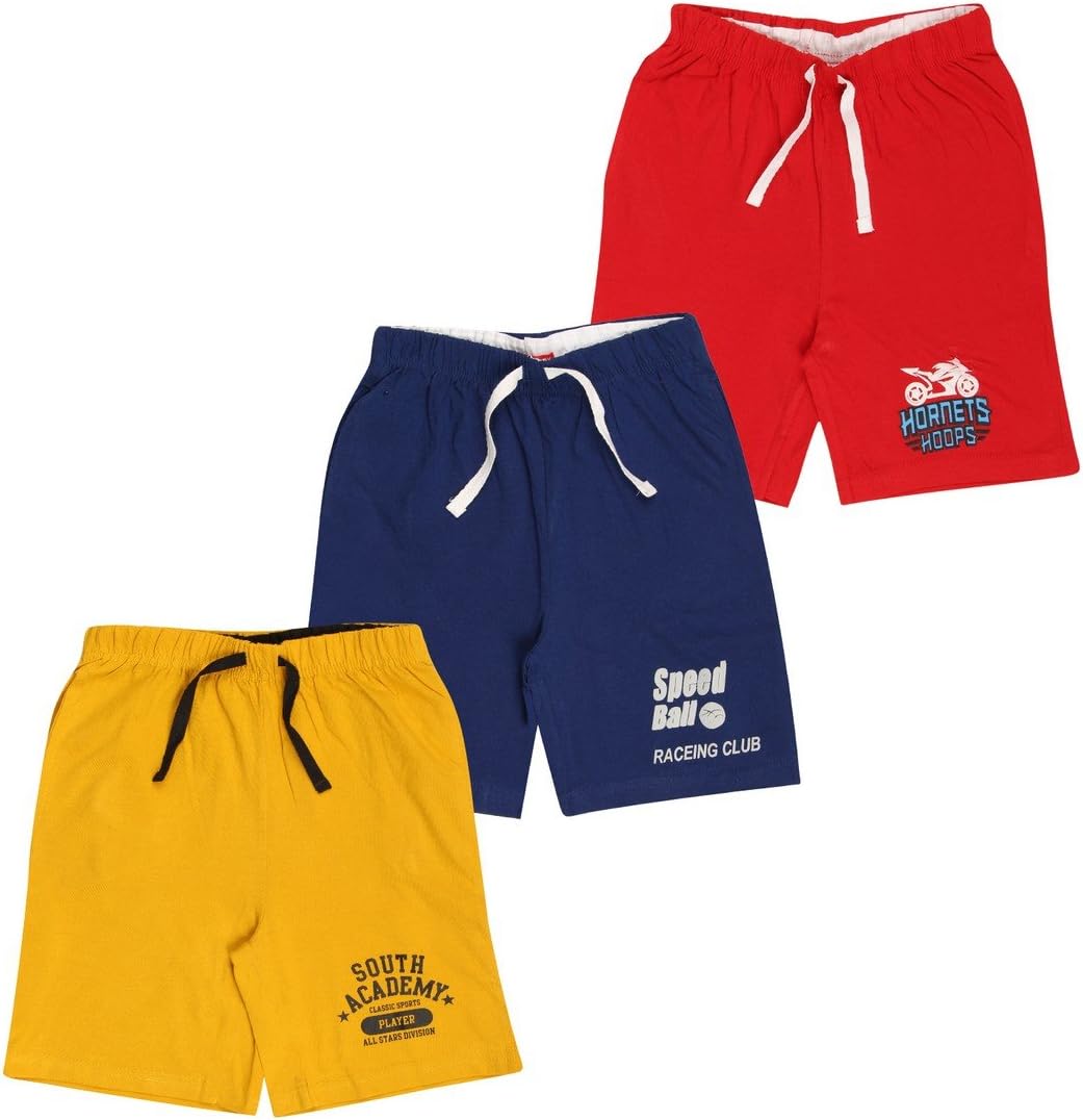 MIDAASBoy's Regular Shorts Pack of 3 Off White & Years