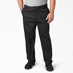 Dickies Mens 874 Flex Work Pants, Black, 38W x 32L US