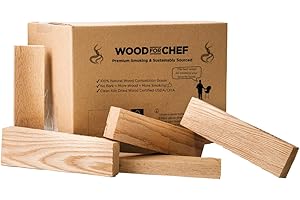 WoodForChef Cooking Wood Sticks 8’’ Length (Competition Grade) USDA/CFIA Certified for Pizza Oven Wood, Smoking, Grilling or 