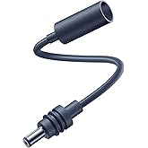 Starlink Mini DC Extension Cable 18CM, Waterproof Power Converter Adapter, Female to Male Plug, Replacement Accessories,Compatible with Starlink Mini Pipe Adapter & Original Power Cable