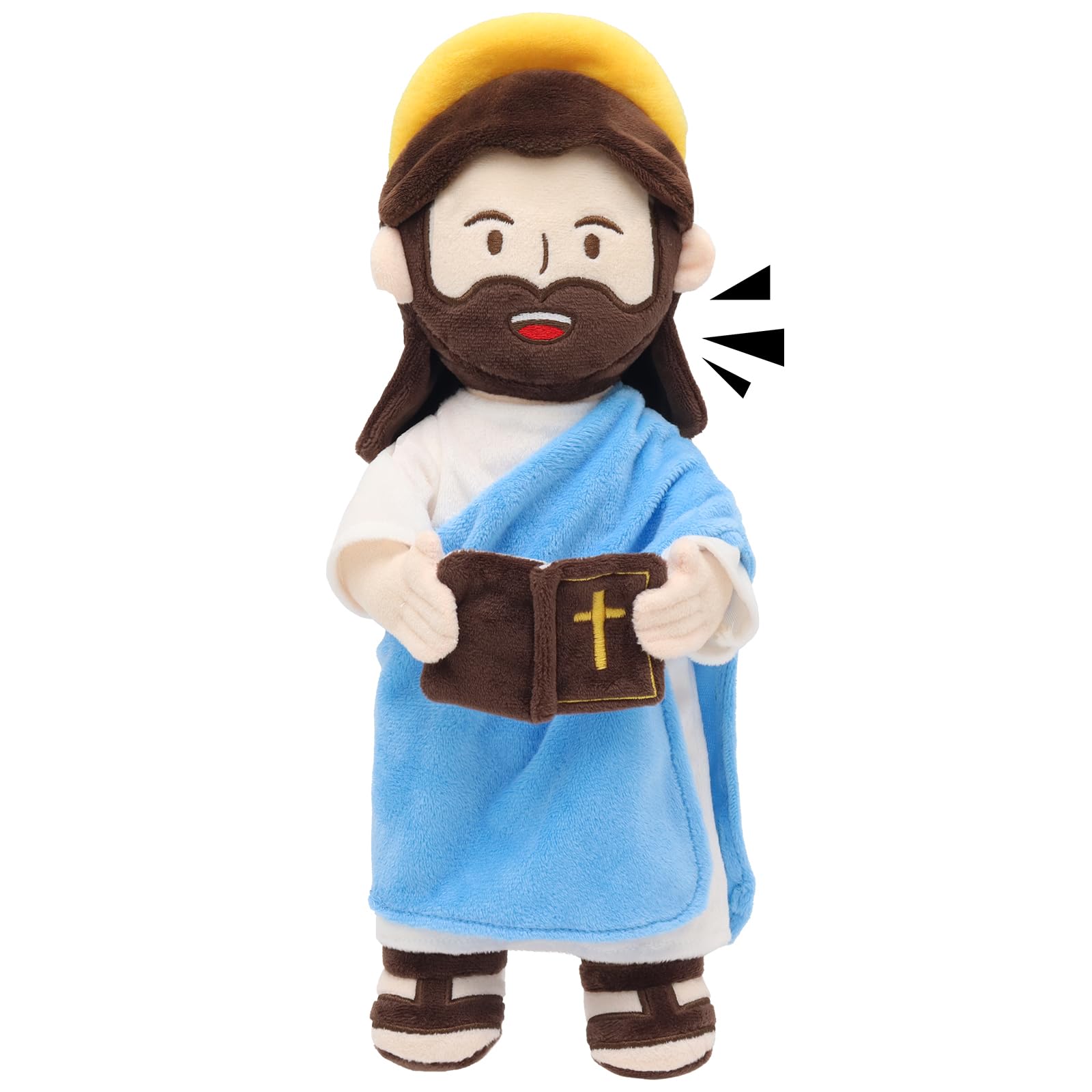 Photo 1 of *MINOR DAMAGE - USED*
Yelakey Jesus Plush Talking Doll with Halo,Speak 20 Bible Verses & 20 Songs,13.4" Interactive Hymn Stuffed Plushie Perfect Religious Gift for Kids Sunday School & Easter Celebrations