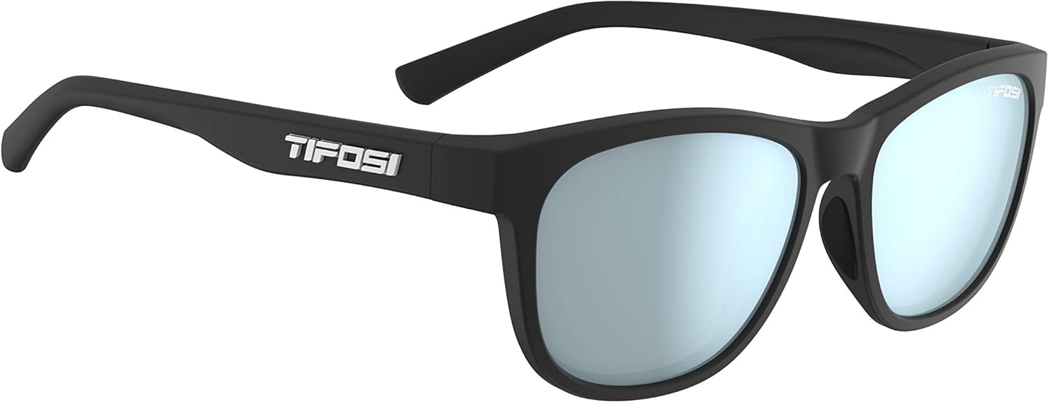Tifosi Optics Swank Sunglasses (Satin Black/Smoke Bright Blue lenses): Shoes