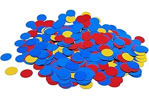 TIM&LIN Gold and Red and Blue Foil Confetti, Round Dots Glitter Table Confetti, Sparkling for Party Decorations (1.76 OZ)