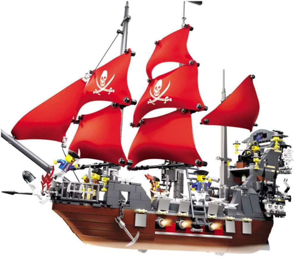 SPFTOY Intellectual Toy Children Puzzle Small Particles Assembled Pirate Ship Building Blocks Toys