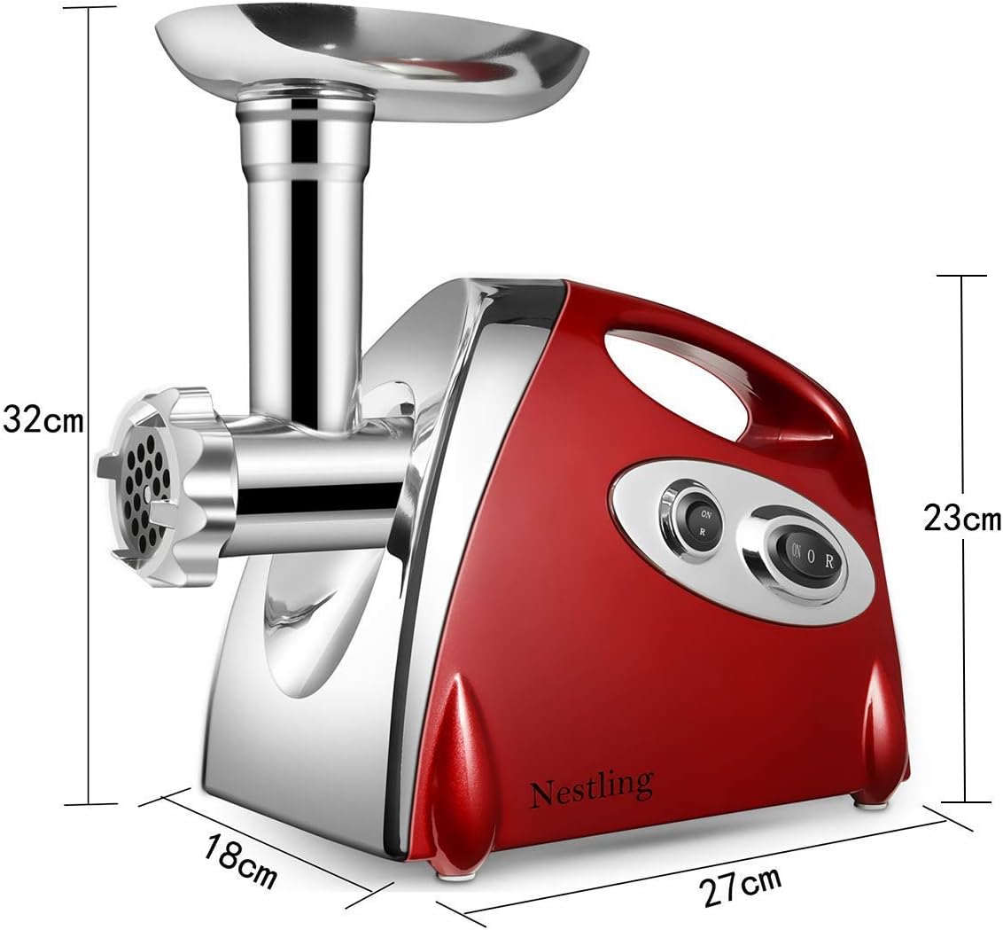 Nestling® Electric Meat Mincer Grinder and Sausage Maker,Powerful 2800
