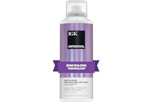 IGK Antisocial Bond-Building Dry Hair Mask, overnight dry hair mask for damaged hair, revive healthy hair, hair treatment, product for hair breakage, vegan protein treatment 5 Oz