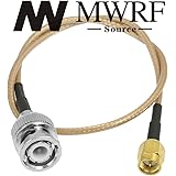 MWRF Source2 PCs 3 feet SMA Male to BNC Male RG316 Cable 1m 3ft 3'