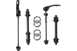 Bike Quick Releases Set, 1 Pair MTB Quick Release Bicycle Hub Road Mountain Bike Front & Rear Axle Hollow Shaft Set with 25mm