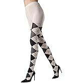 MeMoi Classic Argyle Cotton Tights for Women, Cozy and Stlylish Patterned Sweater Tights - Sizes Small to 6x