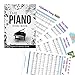 QMG Piano Stickers for 61-Key Keyboard, Bright Colorful Stickers, Perfect Visual Tool for Kids and Beginner Learning Piano, Transparent and Removable, Leaves No Residue, Made in USA