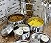 Stainless Steel Tiffin, 3-Tiered Metal India-Style Lunch Box / Bento / Cookie Container