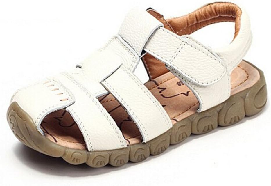 AILEESE Baby Boy Fisherman Leather Closed-Toe Sandal Summer Beach Flat Shoes (Toddler/Little Kid/Big Kid)