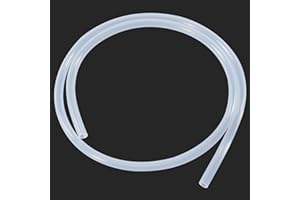 BEHAUNTY 1/4"ID x 3/8"OD Silicone Tubing, 3 Feet - Flexible Food Grade Clear Silicone Tube for Home Brewing, Aquariums, and Medical Applications