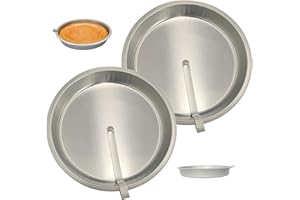 10 Inch Round Cake Pan 2PCS Tinplate Easy Release Cake Pan with Built-in Swivel Blade for Baking