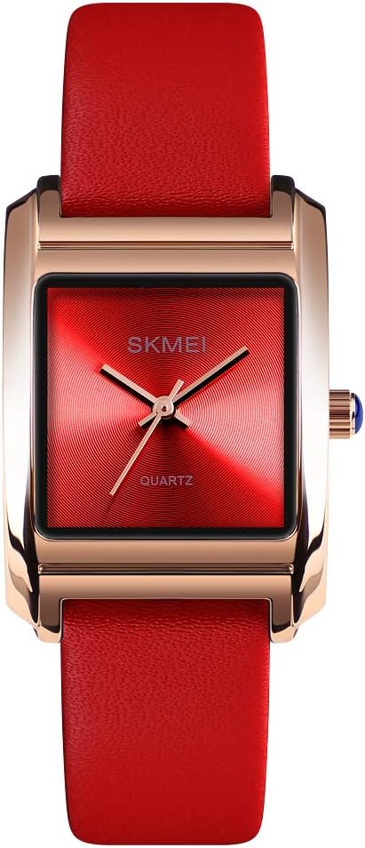 Womens Watches Analog Quartz Wristwatch Business Casual Watch Unique Dress Watch Square Dial Strap Fashion Ladies Watch 30M Waterproof